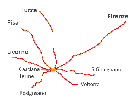 cartina stilizzata Chianni